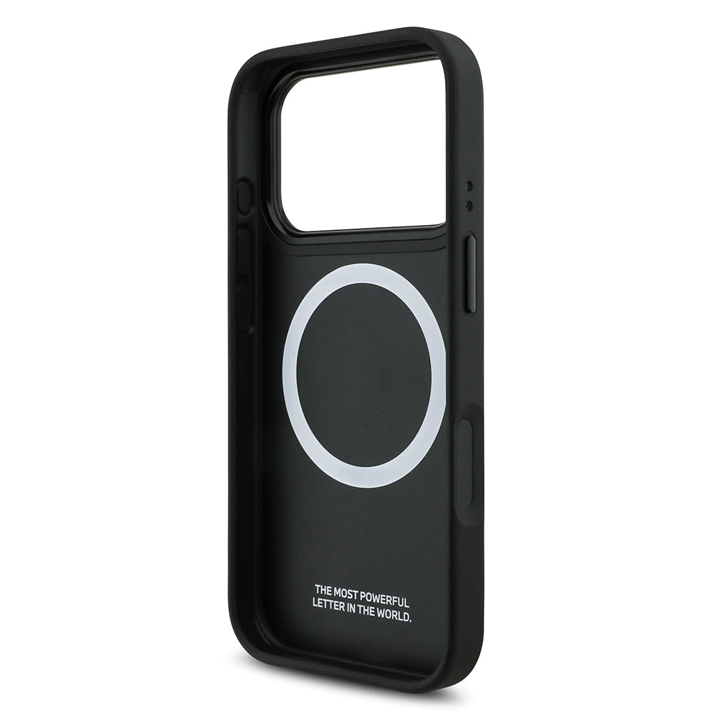 BMW iPhone 17 Pro Orjinal Lisanslı M-safe Şarj Özellikli M Logolu Üç Şeritli Delikli Deri Kılıf BMW iPhone 17 Pro Orjinal Lisanslı M-safe Şarj Özellikli M Logolu Üç Şeritli Delikli Deri Kılıf